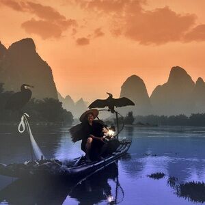 Kenneth Lubowich Photo:  Fisherman at Sunset